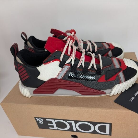 Dolce & Gabbana Red and Black Sneakers - Picture 7 of 11